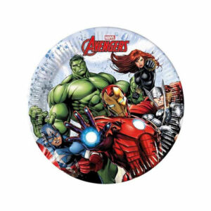 Piatti 20 cm Avengers 8 pezzi *