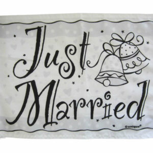 Bandiera Auto Just Married 40×29 cm