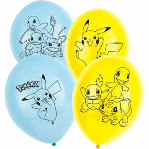 Palloncini in Lattice 28 cm Pokemon Pikachu 6 pz