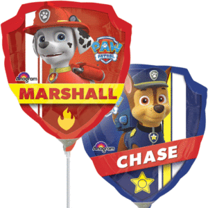 Palloncino Mini Shape Paw Patrol – Marshall e Chase 22 cm