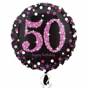 Palloncino Mylar 18” 50 Anni Pink