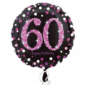 Palloncino Mylar 18” 60 Anni Pink