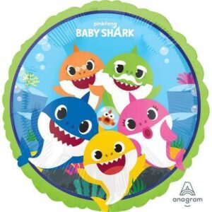 Palloncino Tondo Mylar 45 cm Baby Shark