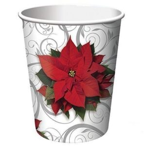 Bicchieri 266 cc Poinsettia Swirls 8 pz