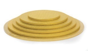 Cake Board Oro diametro 30 cm spessore 1,2 cm *