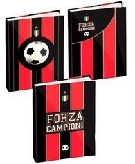 Diario 10 Mesi Forza Campioni Rosso Nero