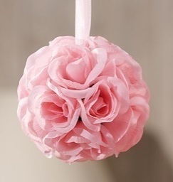 Sfera con Rose Rosa diam 13 cm *