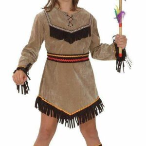 Costume Carnevale Bambina Indiana 7-9 anni*