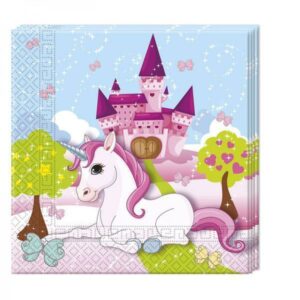 TOVAGLIOLI 33×33 cm UNICORNO 20 pz *