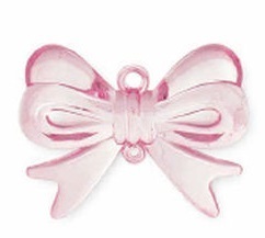 Decorazione Fiocco Rosa 4 cm 50 Pz *