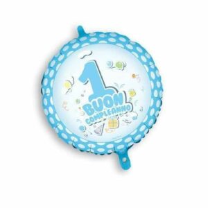 Palloncino Mylar Buon compleanno Celeste 45 cm*