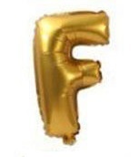 Palloncino Mylar 36 cm Oro Lettera F *