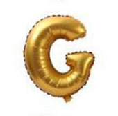 Palloncino Mylar 36 cm Oro Lettera G *