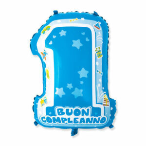 Palloncino Mylar a Forma 25 pollici 45 x 62 cm One Light Blue*