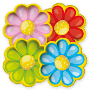 PIATTI 21 cm PETALOSO MIX 8 pz *