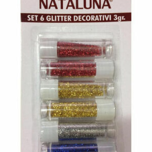 Set 6 Glitter Decorativi 3 grammi