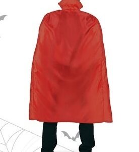 Costume – Mantello con Colletto Rosso – Taglia Unica Adulto 140 cm *