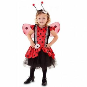 Costume Carnevale Bambini Coccinella con Ali e antenne 4/6 anni *