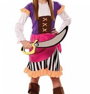 Costume Carnevale Ragazza Pirata Avventura 5-6 anni *