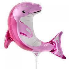 PALLONCINO MINI SHAPE DELFINO ROSA 36 cm*