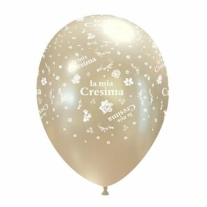 Palloncini in lattice 12″ Cresima Bianco metal 100 pz*