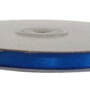 Rotolo Nastro Doppio Raso Blu 6 mm 50 mt *