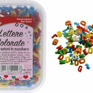 Lettere di Zucchero Multicolore 40 grammi *