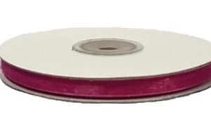 Rotolo Nastro Organza Fuxia 6 mm 50 mt *