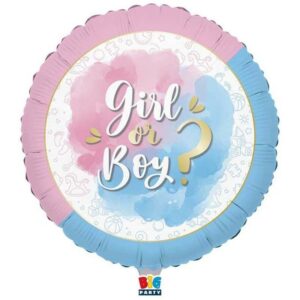 Palloncino mylar 45 cm Gender Reveal *