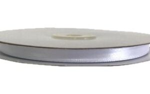 Rotolo Nastro Doppio Raso Bianco 6 mm 50 mt *