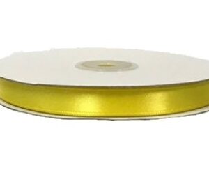 Rotolo Nastro Doppio Raso Giallo 10 mm 50 mt *