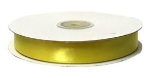 Rotolo Nastro Doppio Raso Giallo 16 mm 50 mt *