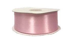 Rotolo Nastro Doppio Raso Rosa 40 mm 50 mt *